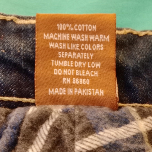 RED ROCK CANYON FLANNEL LINED JEANS, SIZE 32X30 - Picture 5 of 11